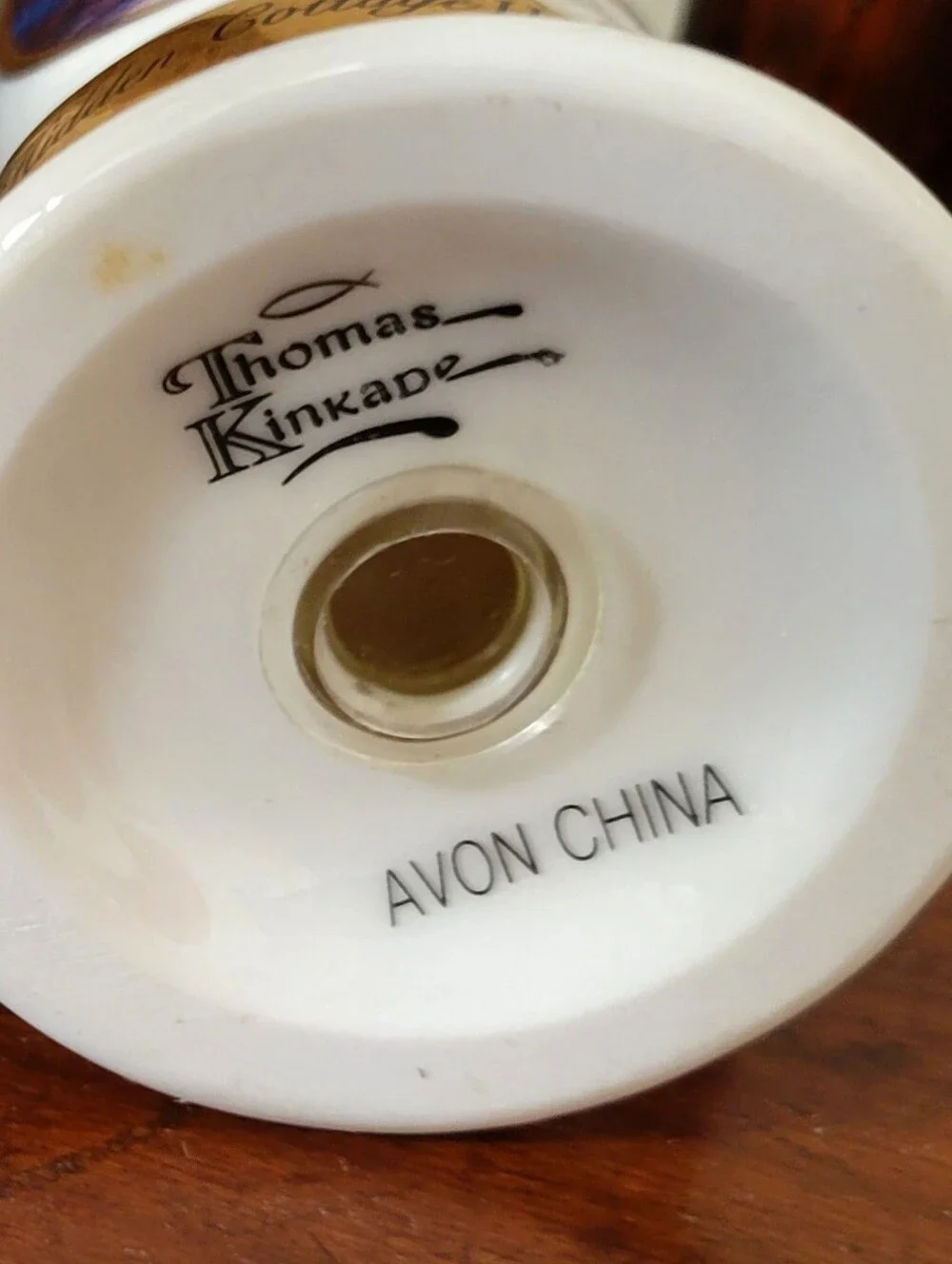 Thomas Kinkade Set of Creamer-Sugar w Lid-Salt and Pepper Shakers/2002 for Avon